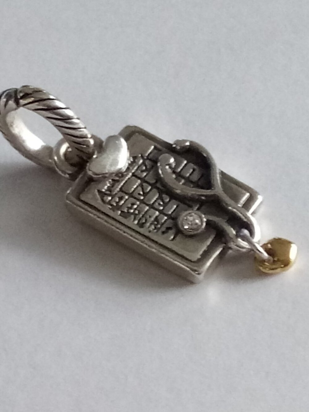 Brighton Nurses Have Patients Gold Heart Stethoscope Health Silver Charm